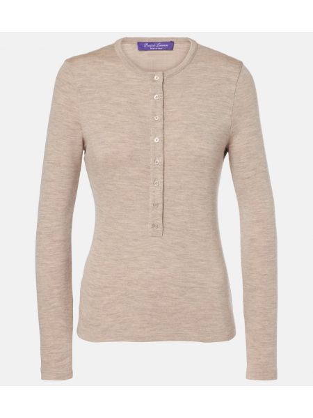 Uld skjorte Ralph Lauren Collection beige