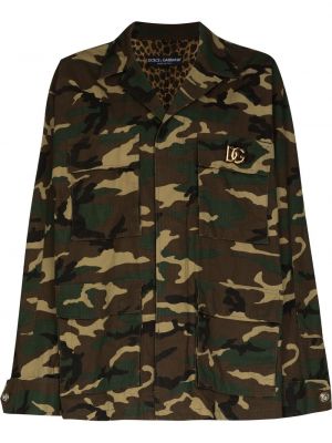 Jacke mit print mit camouflage-print Dolce & Gabbana grün