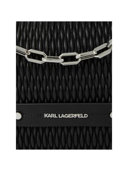 Bolsa de hombro Karl Lagerfeld negro