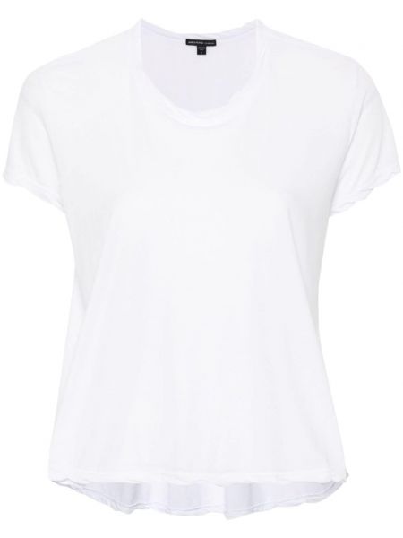 Βαμβακερή μπλούζα James Perse λευκό