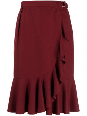 Midi suknja Christian Dior Pre-owned crvena