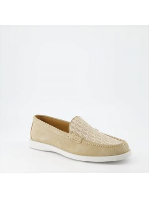 Loafers con cordones Dior beige