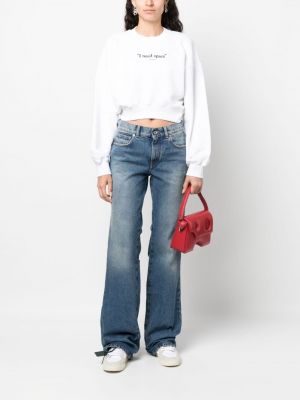 Low waist bootcut jeans ausgestellt Off-white