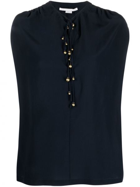 Копринена блуза с копчета Stella Mccartney