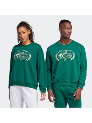 Пуловер Adidas Performance зелено