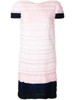 Mini vestido plisado Chanel Pre-owned rosa
