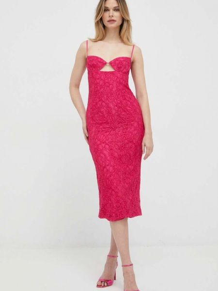 Вечернее платье Bardot розовое