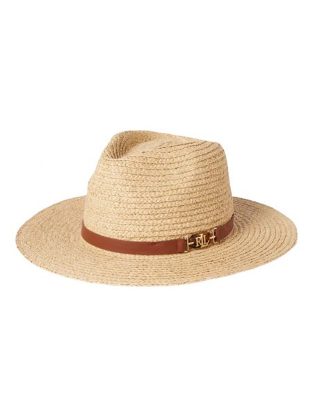 Beżowy kapelusz Ralph Lauren