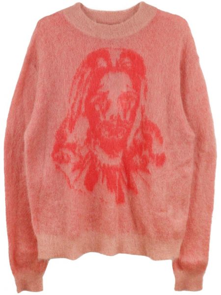 Пуловер от мохер Saint Mxxxxxx розово
