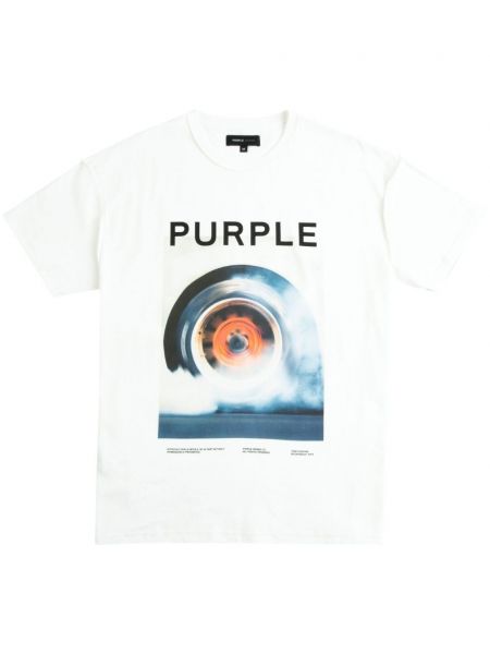 Pamučna majica s printom Purple Brand