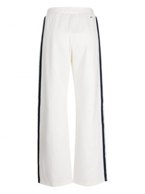 Pruhované rovné kalhoty The Upside bílé