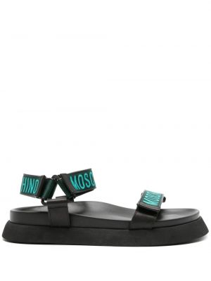 Sandale cu platformă Moschino negru
