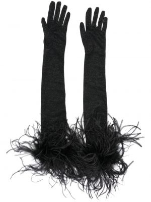 Rękawiczki w piórka Oséree czarne