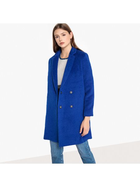 Длинное пальто длинное Suncoo, синее