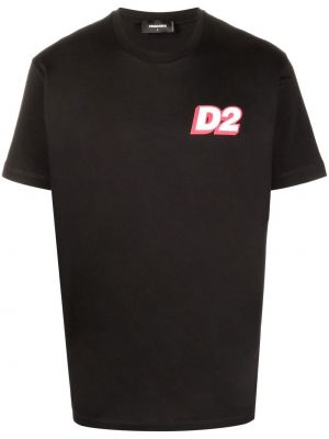 Majica s potiskom Dsquared2 črna