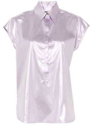 Košeľa bez rukávov Pinko fialová