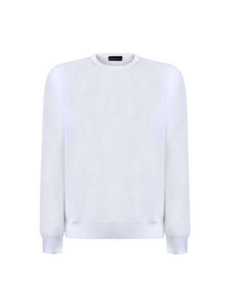 Sweter bawełniany Roberto Collina biały