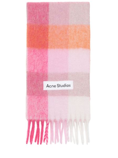 Alpaca tørklæde Acne Studios pink