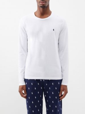 Хлопковая футболка Polo Ralph Lauren белая