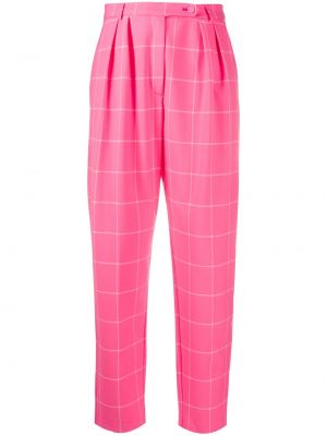 Pantalones a cuadros Styland rosa