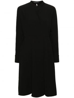 Μίντι φόρεμα από κρεπ Luisa Cerano μαύρο