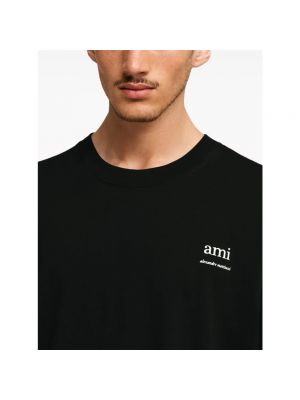 Camisa de algodón Ami Paris negro