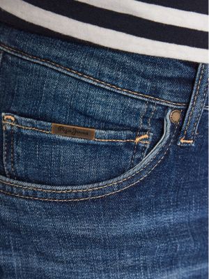 Priliehavé skinny fit džínsy Pepe Jeans modrá