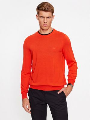 Priliehavý sveter Boss oranžová