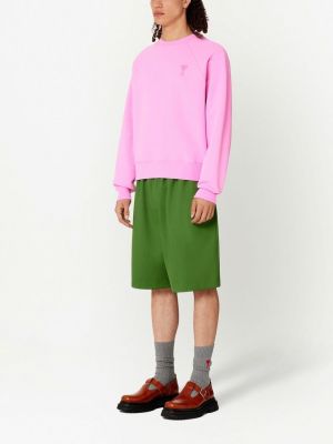Sweatshirt aus baumwoll Ami Paris pink