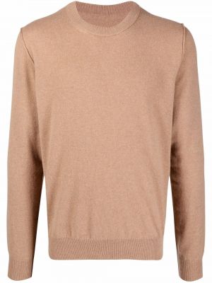 Jersey de cachemir de tela jersey con estampado de cachemira Maison Margiela marrón