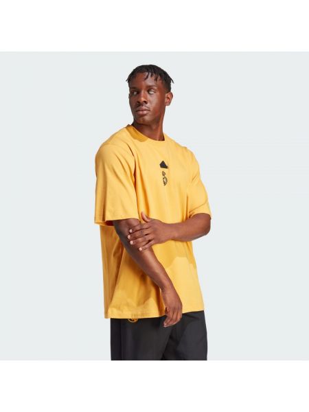 Koszulka oversize Adidas żółta