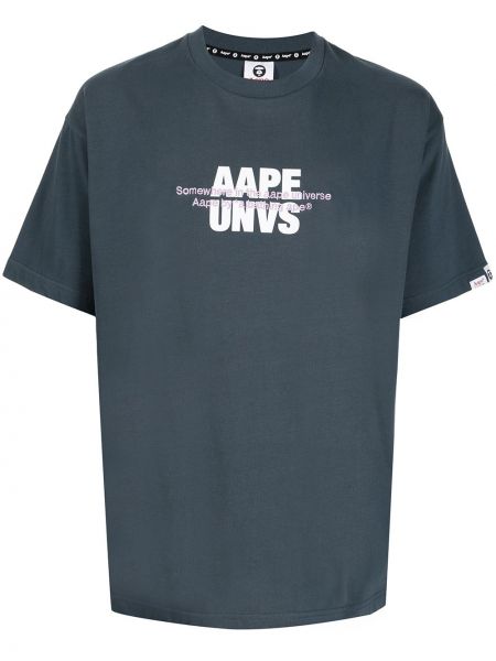 Camiseta de cuello redondo Aape By *a Bathing Ape® azul