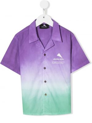Camicia con stampa Mauna Kea viola