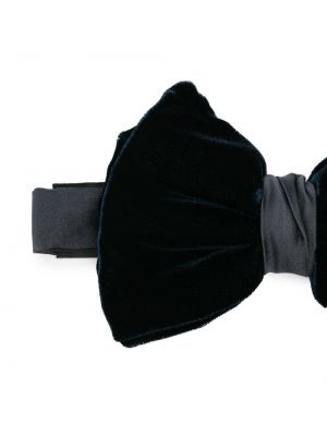 Aksamitny jedwabny krawat z kokardką Giorgio Armani