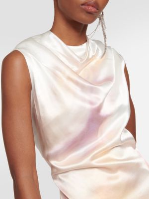 Μίντι φόρεμα με σχέδιο Jacques Wei χρυσό