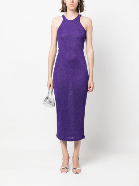 Midi suknele Max Mara violetinė