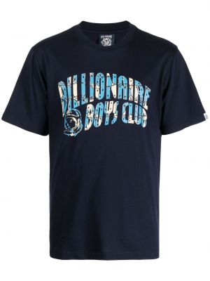 Памучна тениска с принт Billionaire Boys Club синьо