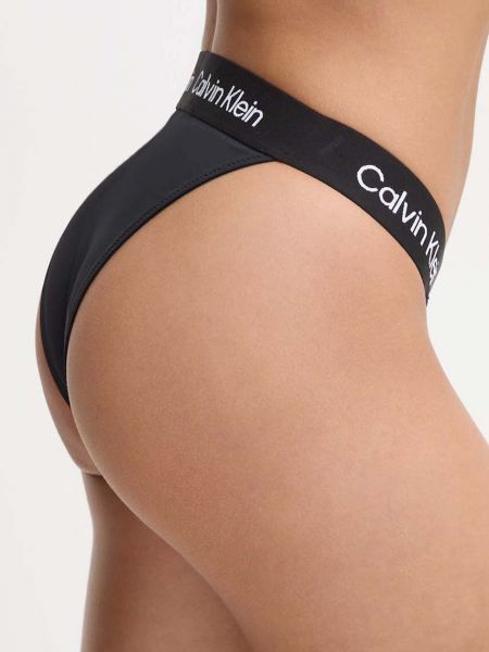 Spodnji del bikini Calvin Klein črna