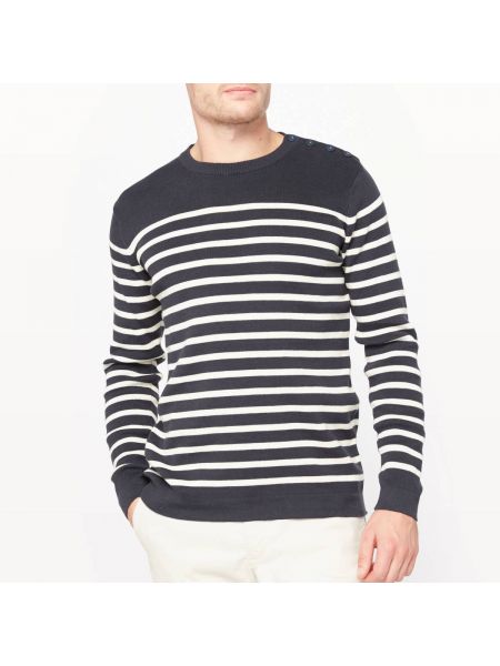 Пуловер в полоску с круглым вырезом La Redoute Collections