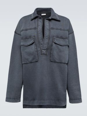 Jersey de algodón de tela jersey Dries Van Noten gris