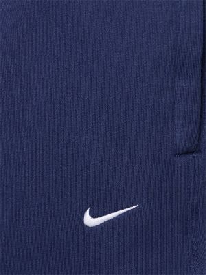 Pantalones de algodón Nike azul