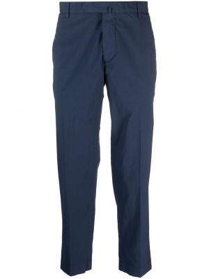 Bavlnené slim fit chinos nohavice Dell'oglio modrá