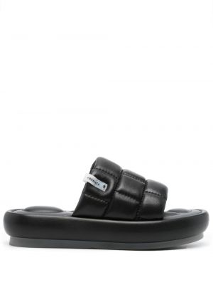 Stepētas dabīgās ādas sandales Premiata melns