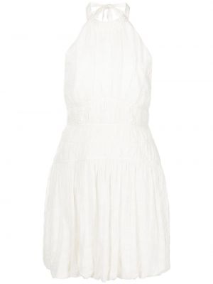 Bavlněné šaty na zip Jonathan Simkhai - bílá