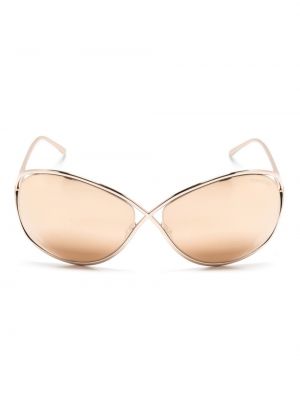 Oversized γυαλιά ηλίου Tom Ford Eyewear χρυσό
