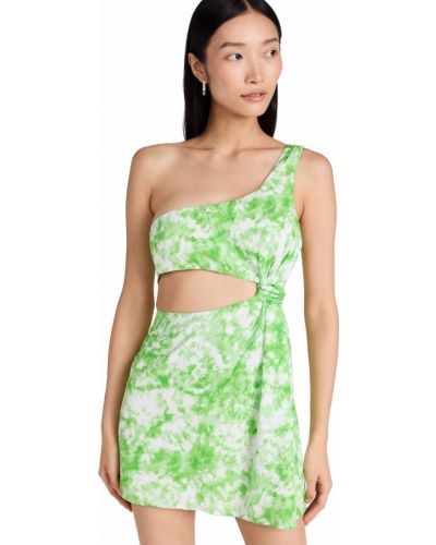 Mini šaty For Love & Lemons, zelená