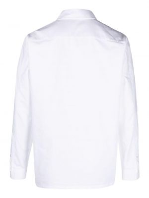 Koszula na guziki bawełniana Mackintosh biała