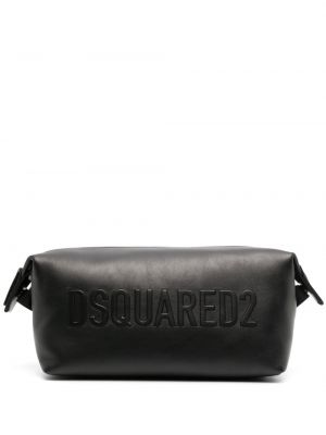Kožená taška Dsquared2 černá