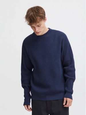 Priliehavý sveter !solid modrá