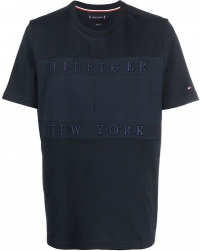 Brodert t-skjorte Tommy Hilfiger blå